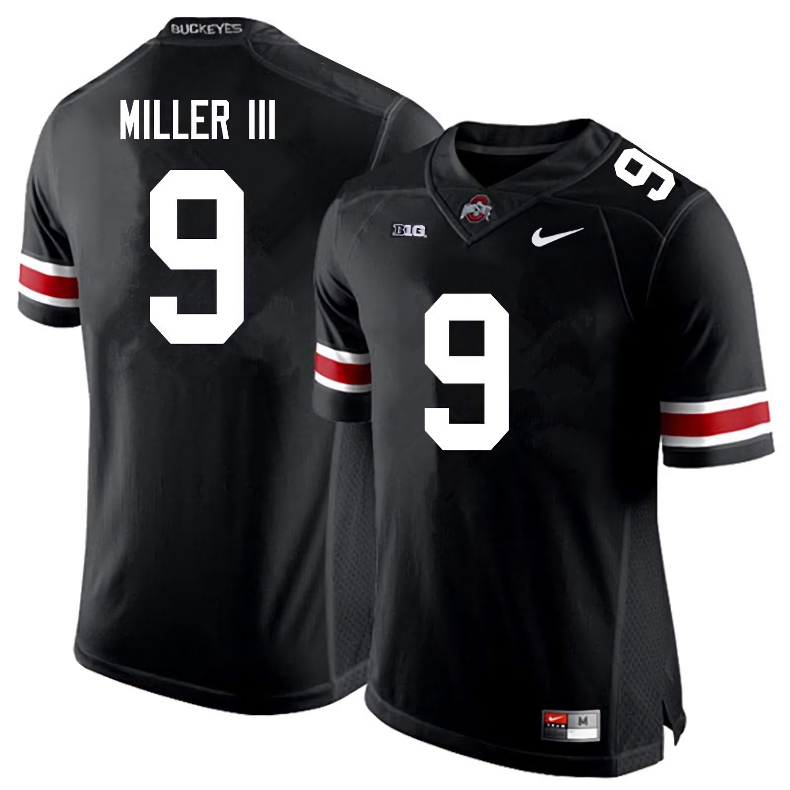 Jack Miller III Ohio State Buckeyes Men's NCAA #9 Nike Black College Stitched Football Jersey WDW3856BV